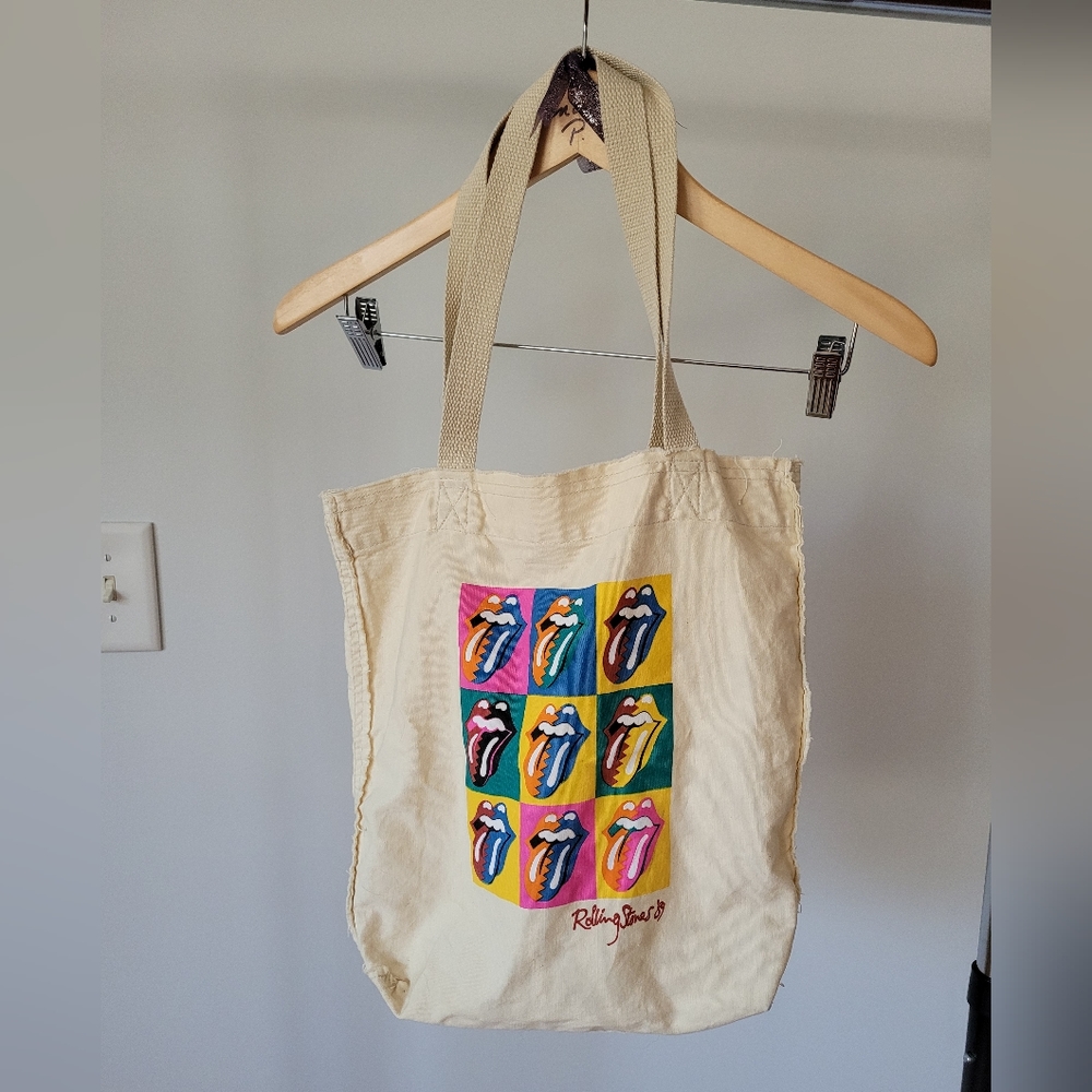 Vintage Rolling Stones '89 Tote Bag